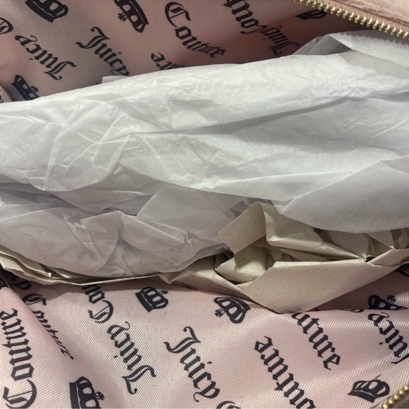 JUICY COUTURE DREAMY TOTE! Chocolate and pink!!!! New!! - Picture 6 of 8